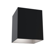 накладной потолочный светильник кубической формы черного цвета