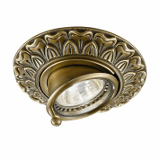 встраиваемый потолочный светильник с латунным корпусом и орнаментом