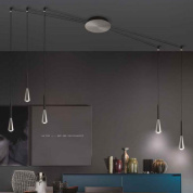 04706ANDHXXXX Elesi luce Iconic SP 5 luci LED люстра с пятью плафонами алюминий; чёрный