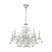 люстра с восемью лампами на подвесе