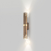 04406BZDHXXXX Elesi luce Gaia AP M LED настенный светильник с двумя плафонами бронза