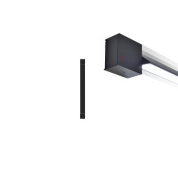 настенный светильник антрацитовый с прямым рассеивателем