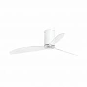 32039WP Faro MINI TUBE FAN Matt white/transparent ceiling fan with DC motor SMART люстра-вентилятор матовый белый