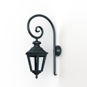 настенное бра с корпусом под патину и стеклянным плафоном