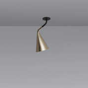 потолочный светильник с коническим плафоном на короткой штанге