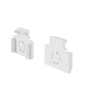 концевой элемент белого цвета для магнитной трековой системы Exility