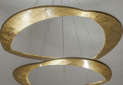 Diadema Icone Подвес на два плафона Wavy, Round золотой i-c-0555