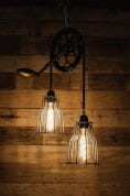 Cycle Gear Chain Ceiling Light потолочный светильник FOS Lighting CycleChain-AntqCage-CL2