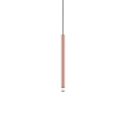 подвесной светильник вытянутой формы цвета розовое золото