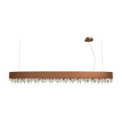 подвесной светильник бронзового цвета с декоративными подвесками