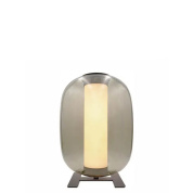 настольная лампа с цилиндрическим корпусом и матовым рассеивателем