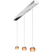 подвесной светильник с тремя плафонами на металлическом основании