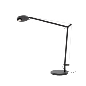 настольная лампа с тонкой подвижной стойкой и направленным светом