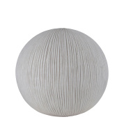 напольный светильник с круглым плафоном серого цвета