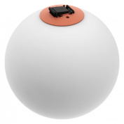 накладной потолочный светильник с шарообразным плафоном белого цвета для трекоременной системы 48V