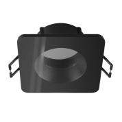 монтажное кольцо квадратное стеклянное чёрное