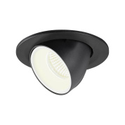 1005904 SLV NUMINOS® GIMBLE S DL светильник встраиваемый 250мА 8.6Вт с LED 4000K, 790лм, 20°, черный/белый
