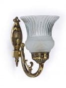 Usha Single Antique Brass Wall Light бра FOS Lighting No1-Usha5050-WL1