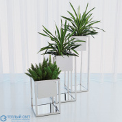 Escher Pedestal/Planter-Nickel-Sm Global Views тумба