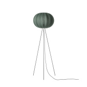 KW45 TG FHI Knit-Wit Made By Hand Напольный светильник высокий Ø45 с зелёным фактурным абажуром