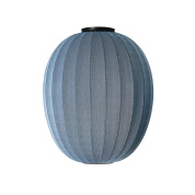 KWH65 BS CW Knit-Wit Made By Hand Потолочный светильник с высоким овальным абажуром голубого оттенка