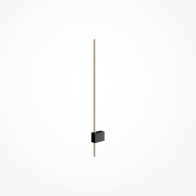 настенный вытянутый светильник черного цвета