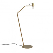 торшер с поворотной верхней частью и рифлёным плафоном