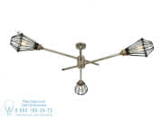 PRAIA Поворотная латунная люстра Mullan Lighting MLF256ANTBRS