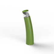 садовый боллард с наклонным корпусом зеленого цвета