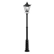 WSLP2-BLACK Elstead Wilmslow уличный фонарь на высокой опоре с классическим вытянутым корпусом