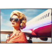 56454 LED Jetset Pose Lady 120x80cm Kare design картина