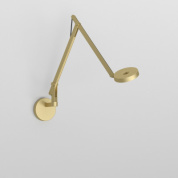 Rotaliana String W2 Mini DWT настенный светильник с регулируемым кронштейном чёрный; золото 1SRW2MW233ZL0