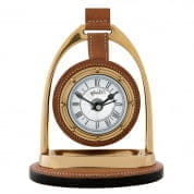 107023 Clock Bailey Equestrian aged brass finish часы Eichholtz