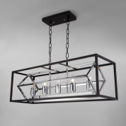 подвесной светильник в металлическом каркасном корпусе