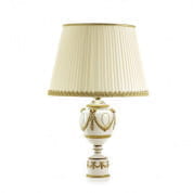 Napoleon large table lamp - white & gold настольный светильник, Villari