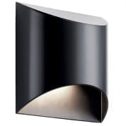 Wesley 1 Light LED Wall Light Architectural Black уличный настенный светильник 49278BKLED Kichler