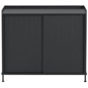 сервант черный антрацитовый 45x100 см