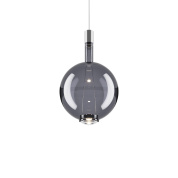 подвесной светильник с дымчатым стеклянным плафоном