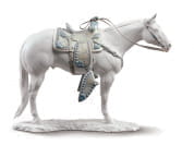 WHITE QUARTER HORSE Фарфоровый декоративный предмет Lladro 1009273