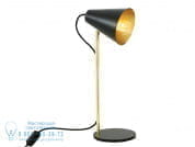 LUSAKA TABLE LAMP Регулируемая настольная лампа из латуни Mullan Lighting MLTL044PCMBK