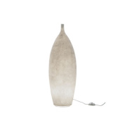 уличный напольный светильник вытянутой формы белого цвета