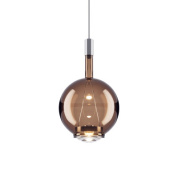 подвесной светильник с бронзовым стеклянным плафоном