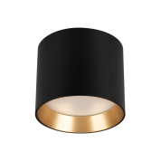 накладной потолочный светильник цилиндрической формы с металлическим внутренним отражателем