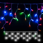 декоративная светодиодная гирлянда бахрома для фасадной подсветки