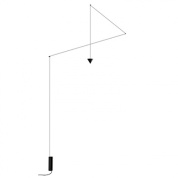 торшер с тонкой опорой и регулировкой направления света