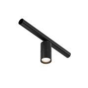 потолочный светильник цилиндрический черного цвета для системы Shelf