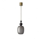 80's twiggy pendant light - grey & black подвесной светильник, Villari