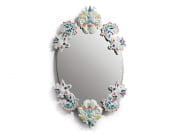 OVAL MIRROR W/O FRAME MULTICOLOR Овальное настенное зеркало Lladro 01007834