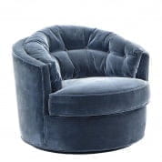 110307 Chair Recla cameron faded blue  кресло Eichholtz