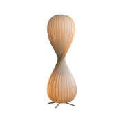 TR10 Tom Rossau Крупная напольная лампа из древесного шпона с плавными изгибами